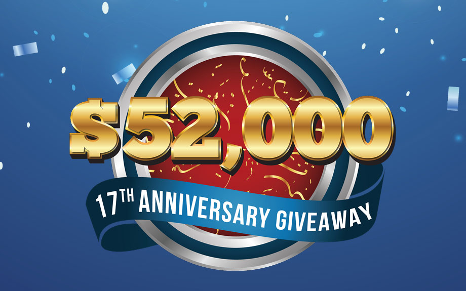 $52,000 17th Anniversary Giveaway Promo at Harlow's Casino in Greenville, MS