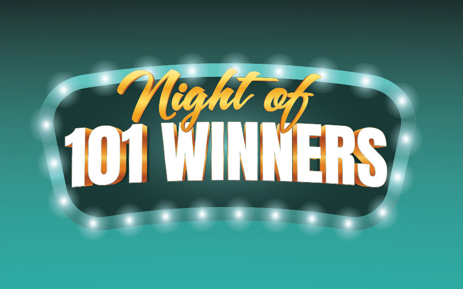 Night of 101 Winners at Harlow's Casino in Greenville, MS