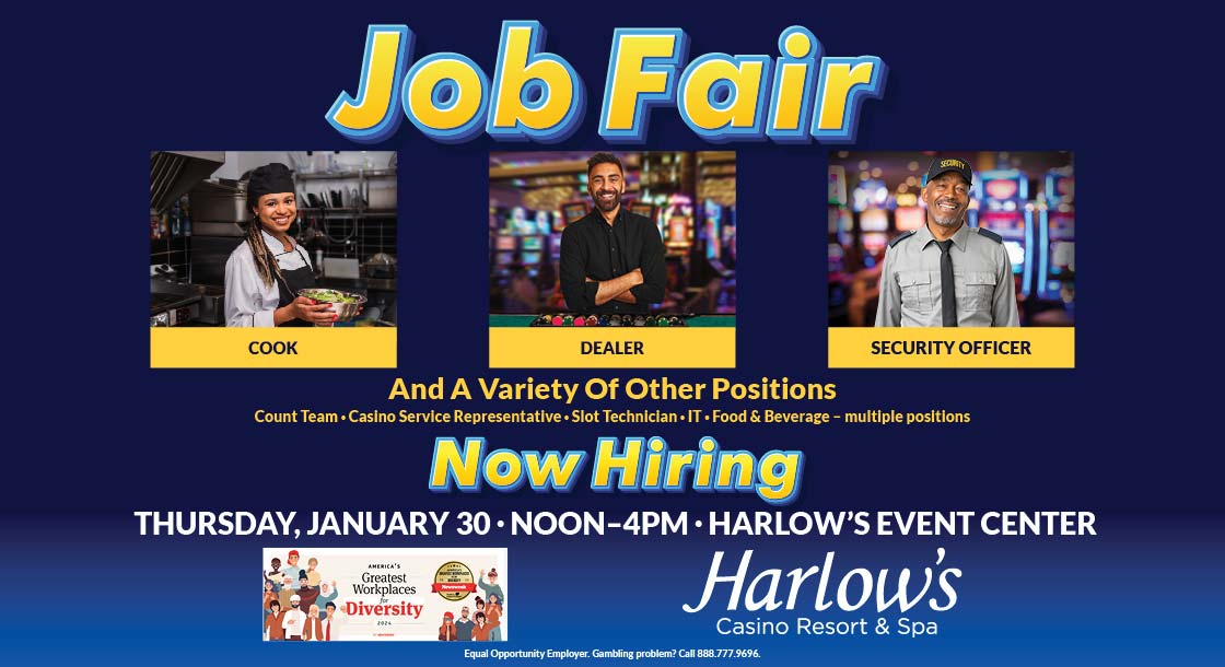 January Job Fair at Harlow's Casino in Greenville, MS